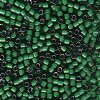 DB-1788 5.2 Grams of 11/0 White Lined Emerald AB Delica Beads