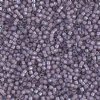 DB-1789 5.2 Grams of 11/0 White Lined Transparent Amethyst AB Delica Beads