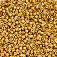 DB-1832 5.2 Grams of 11/0 Duracoat Galvanized Gold Delica Beads 