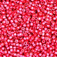 DB-1841 5.2 Grams of 11/0 Duracoat Galvanized Light Cranberry Delica Beads 