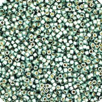 DB-1846 5.2 Grams of 11/0 Duracoat Galvanized Dark Sea Foam Delica Beads
