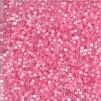 DB-1875 5.2 Grams of 11/0 Silk Inside Dyed Light Carnation Pink AB Delica Beads