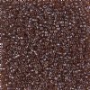 DB-1891 5.2 Grams of 11/0 Transparent Dark Topaz Lustre Delica Beads