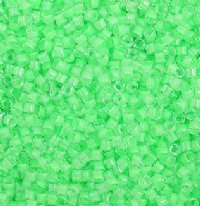DB-2040 5.2 Grams of 11/0 Luminous Neon Light Green Delica Beads