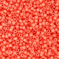 DB-2112 5.2 Grams of 11/0 Duracoat Opaque Dyed Salmon Delica Beads