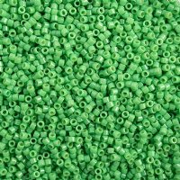 DB-2126 5.2 Grams of 11/0 Duracoat Opaque Dyed Fiji Green Delica Beads