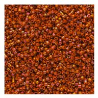 DB-2274 5.2 Grams of 11/0 Opaque Glazed Orange Chili AB Delica Beads
