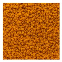 DB-2285 5.2 Grams of 11/0 Opaque Frosted Glazed Matte Honey Yellow Delica Beads