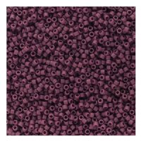 DB-2295 5.2 Grams of 11/0 Opaque Frosted Glazed Matte Purple Mulberry Delica Beads