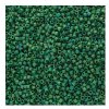 DB-2311 5.2 Grams of 11/0 Opaque Frosted Glazed Matte Rainbow Pine Green AB Delica Beads