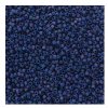 DB-2319 5.2 Grams of 11/0 Opaque Frosted Glazed Matte Rainbow Indigo Blue AB Delica Beads