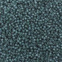 DB-2358 5.2 Grams of 11/0 Duracoat Opaque Dyed Seaweed Green Delica Beads