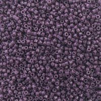 DB-2360 5.2 Grams of 11/0 Duracoat Opaque Dyed Graphite Purple Delica Beads