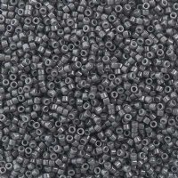 DB-2368 5.2 Grams of 11/0 Duracoat Opaque Dyed Charcoal Grey Delica Beads