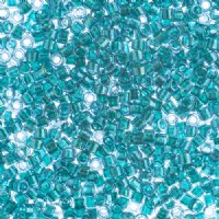 DB-2380 5.2 Grams of 11/0 Fancy Lined Teal Delica Beads