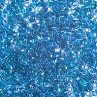 DB-2385 5.2 Grams of 11/0 Fancy Lined Blue Zircon Delica Beads