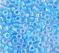 DB-0076 5.2 Grams of 11/0 Light Blue Lined AB Delica Beads