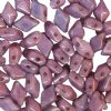 5.5 Grams of 5x8mm Chalk Lumi Purple DiamonDuo Two Hole Beads