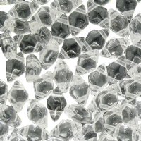 5.5 Grams of 5x8mm Transparent Crystal DiamonDuo Two Hole Beads