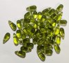 50 5x10mm Transparent Olive Drop Beads