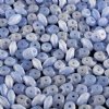 DUO-531010 - 10 Grams Milky Opal Blue 2.5x5mm Superduo Beads
