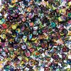 DUO-95300 10 Grams Magic Orange & Grey 2.5x5mm Superduo Beads