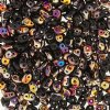 10 Grams Jet Silperit 2.5x5mm Superduo Beads
