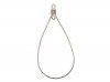 4 Pairs of 49x23mm Antique Silver Teardrop Earring Hoops