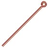 100, 1" 20ga Antique Copper Eye Pins