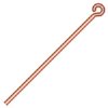 100, 1" 20ga Bright Copper Eye Pins