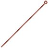 100, 2" 20ga Antique Copper Eye Pins