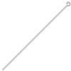 100, 2" 22ga Bright Silver Eye Pins
