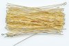 100 3" 20ga Bright Gold Eye Pins
