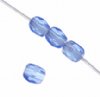 100, 2mm Transparent Sapphire Faceted Glass Beads