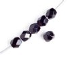 100 3mm Jet Faceted Glass Beads