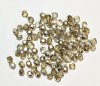 100 4mm Faceted Half Coated Light Gold Crystal Beads