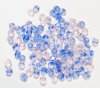100 4mm Faceted Two Tone Light Pink and Sapphire Firepolished Beads
