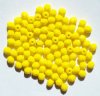 100 4mm Faceted Opaque Yellow Firepolish Beads