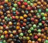 100 4mm Mixed Faceted Opaque Picasso Firepolish Beads