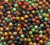 100 4mm Mixed Faceted Opaque Picasso Firepolish Beads