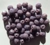 50 6mm Faceted Opaque Mauve Firepolish Beads