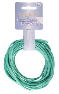 5m of 2.7mm Turquoise Faux Suede Lacing