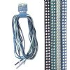 8m of 5mm Studded Faux Suede Lacing - Blue Mix