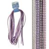 8m of 5mm Studded Faux Suede Lacing - Lilac Mix