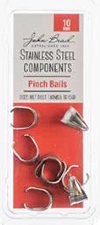 8, 10mm Stainless Steel Pinch Bails