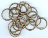 20 25mm Antique Copper Split Rings