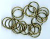 20 25mm Antique Gold Split Rings