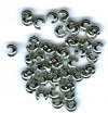 100 3mm Rhodium Crimp Covers