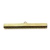 8, 40x7mm Gold Plated Smooth Ribbon Crimp Ends
