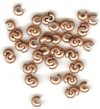 100 4mm Antique Copper Crimp Covers